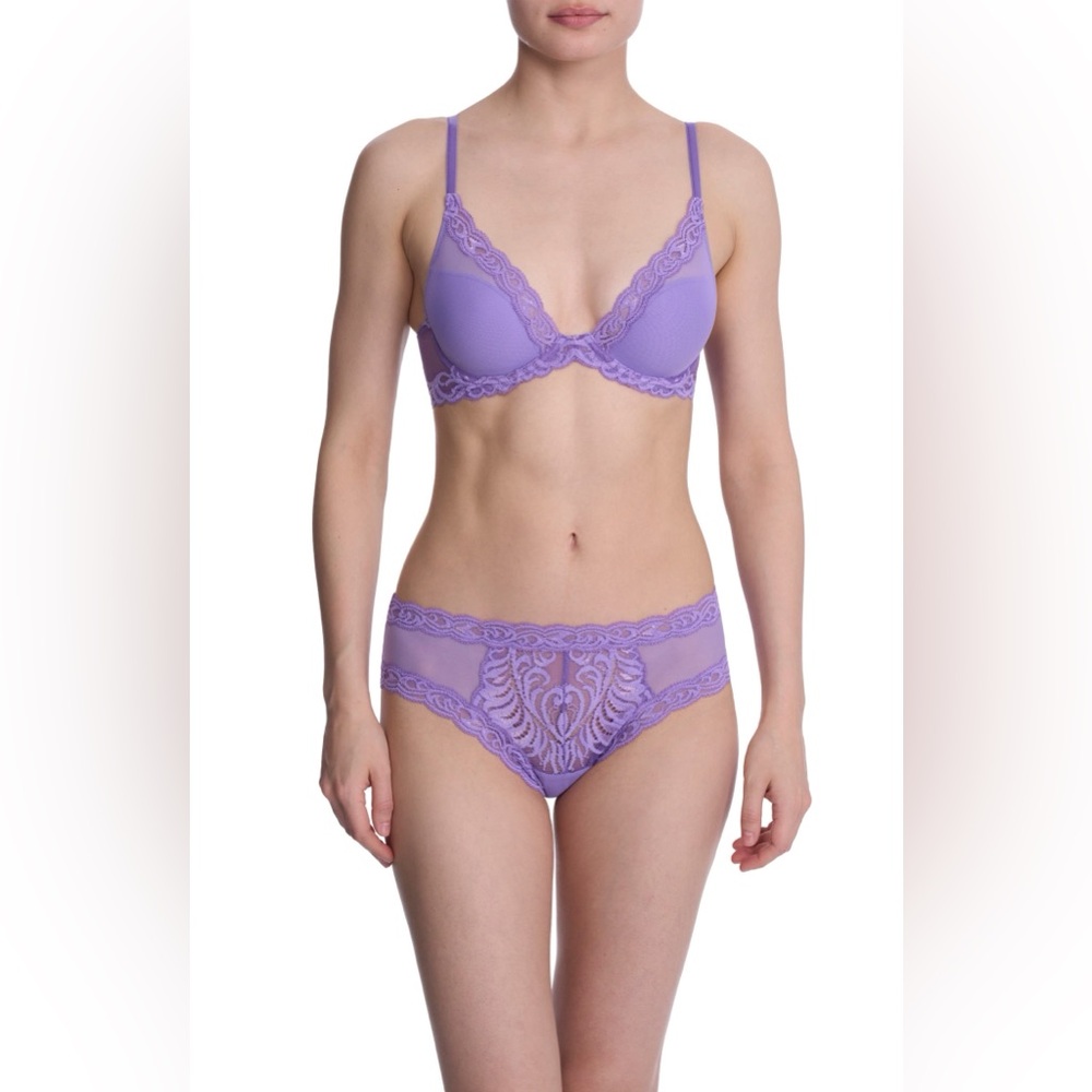 NATORI Feathers Plunge T-Shirt Basics Bra - Picture 7 of 14